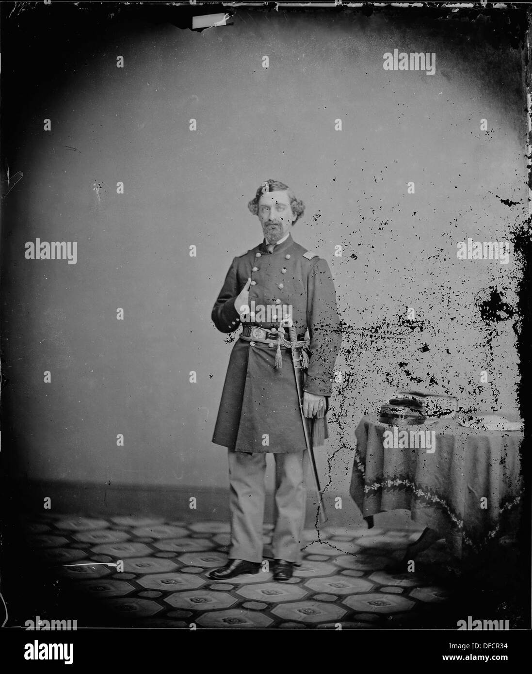 Colonel Charles A. Johnson diente während des Bürgerkriegs mit den 25. New Yorker Freiwilligen, eine wichtige Figur in den Bemühungen der Union Army während des Konflikts. Stockfoto