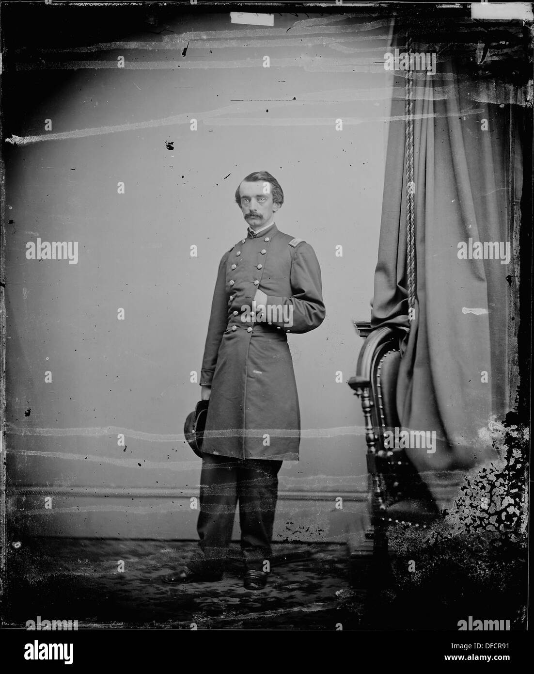 Colonel John A. Foster, ein Anführer der 175th New York Volunteers, diente während des Bürgerkriegs in der Union Army. Sein Regiment spielte eine Rolle in Schlüsselschlachten und militärischen Kampagnen. Stockfoto