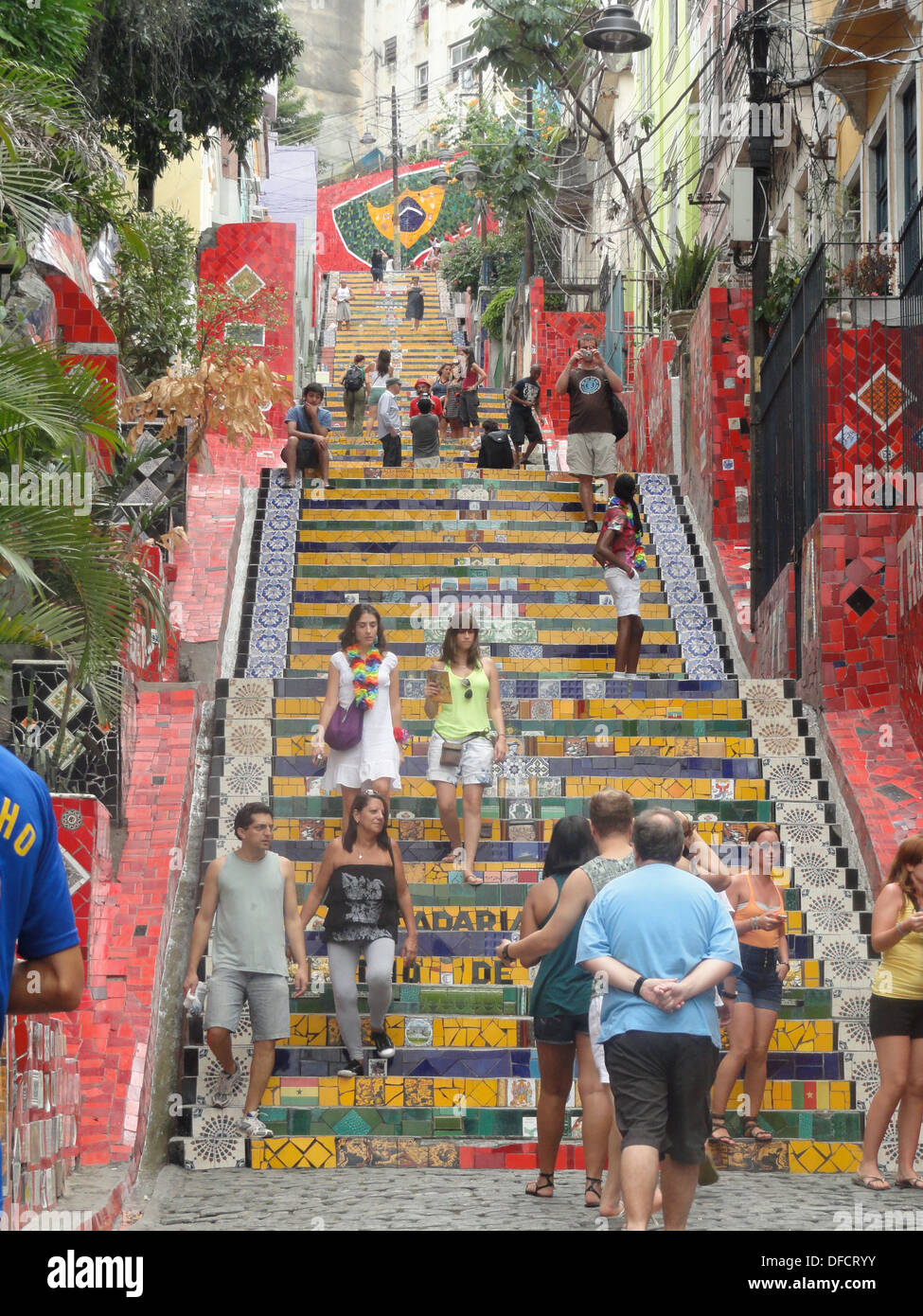 Die Lapa Schritte, Lapa, Rio De Janeiro, Brasilien Stockfoto