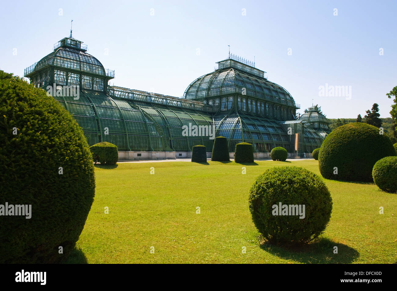 alten Gewächshaus in Schloss Schönbrunn in Wien Stockfoto