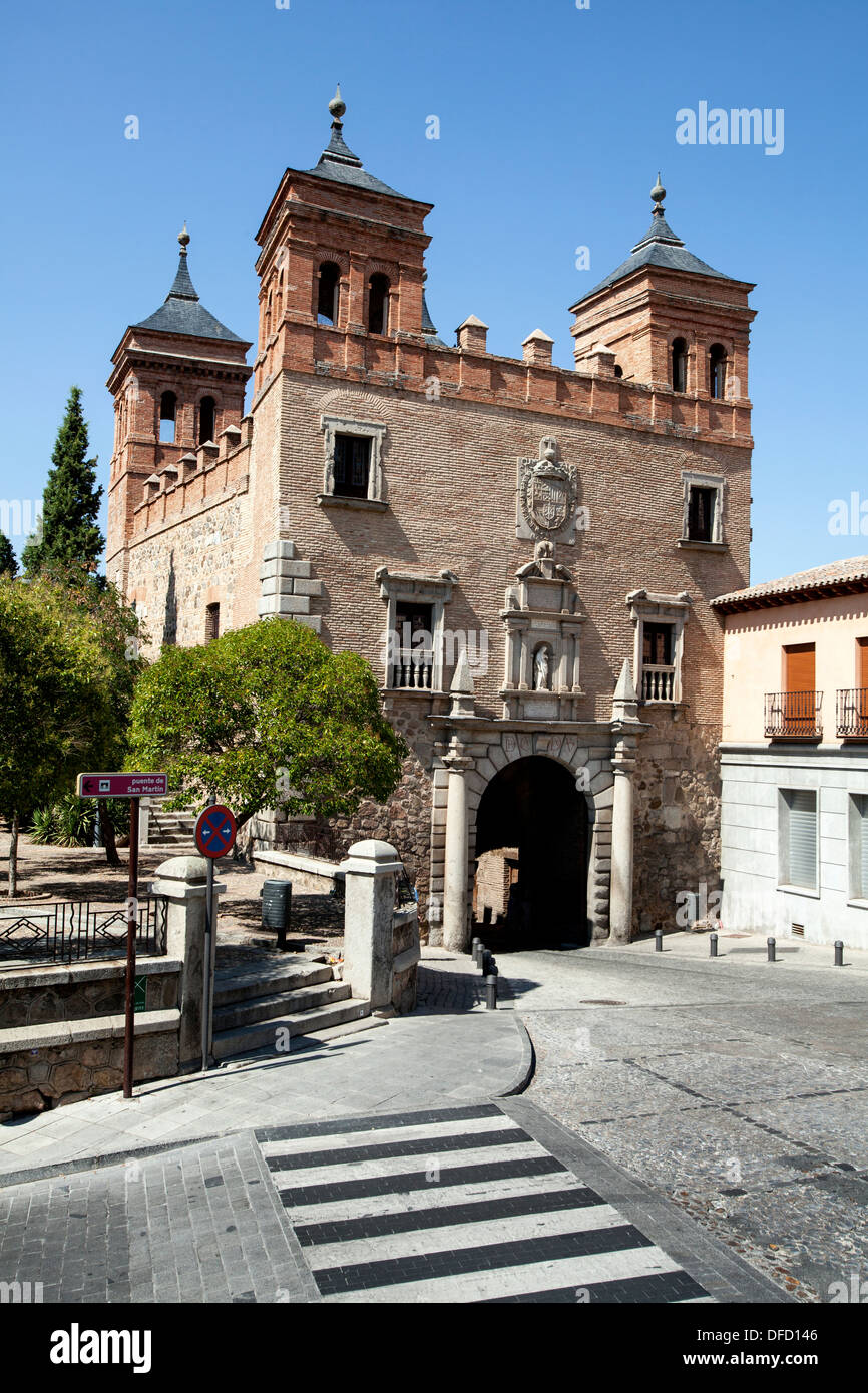 Puerta del Cambron, Cambron Tor, Toledo, Kastilien-La Mancha, Spanien Stockfoto