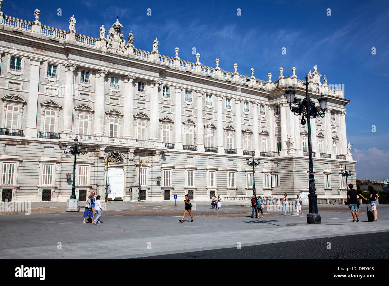 Königlicher Palast, Palacio Real de Madrid Stockfoto