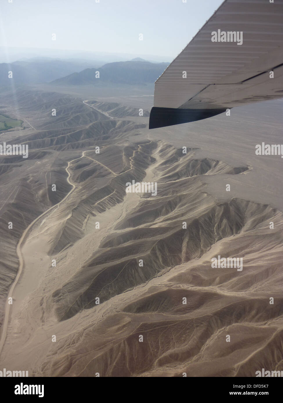 Luftaufnahme von den Linien von Nasca, Peru Stockfoto