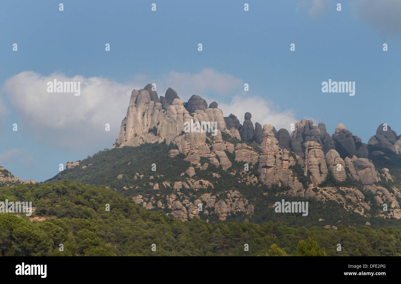 Berge von Montserrat, Barcelona, Spanien Stockfoto