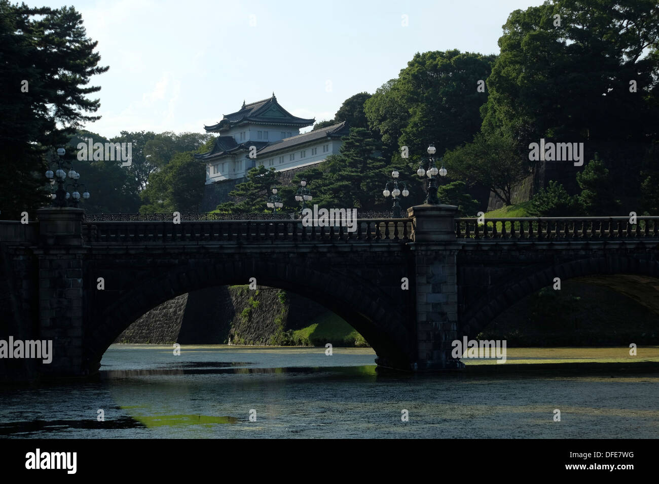 Imperial Palace Parkanlage, Marunouchi Tokio. Stockfoto