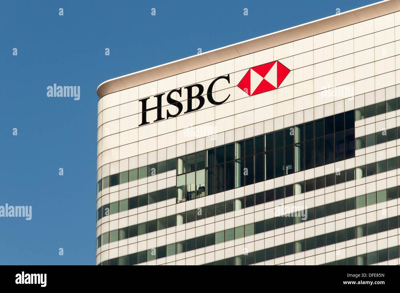 HSBC World Headquarters in 8 Canada Square von Norman Foster, Canary Wharf, London, England, Vereinigtes Königreich Stockfoto