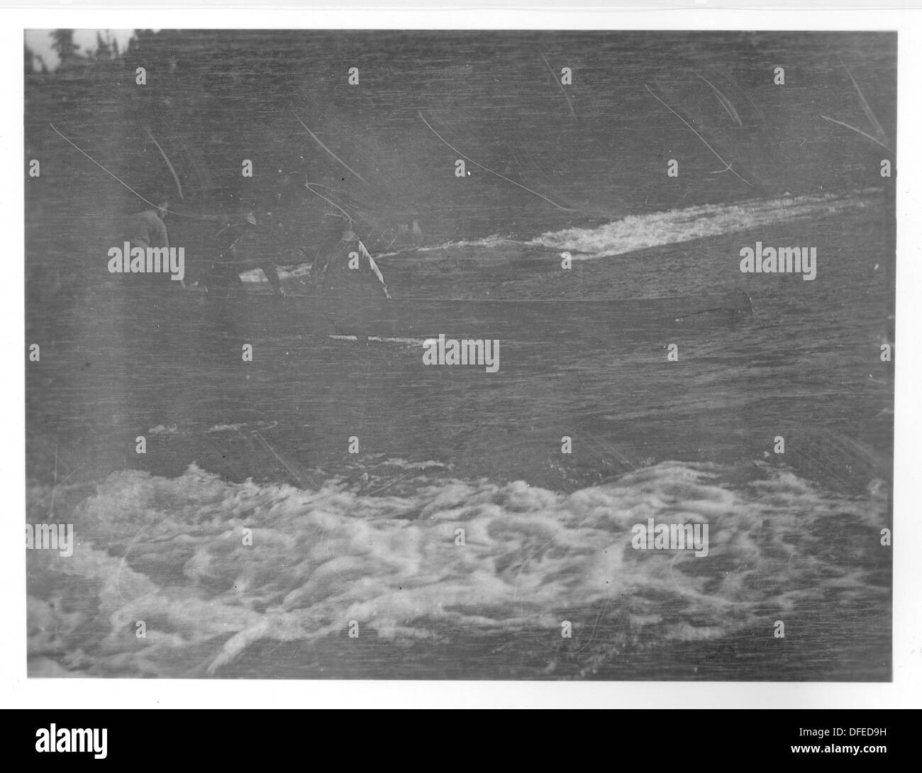 Franklin D. Roosevelt wird in einem Dunkelbelichtungsfoto gezeigt, das 1967 in Campobello aufgenommen wurde. Campobello Island war der Ort, an dem Roosevelt seine Sommer verbrachte, und das Bild fängt ihn in einem unvergesslichen Moment ein. Stockfoto