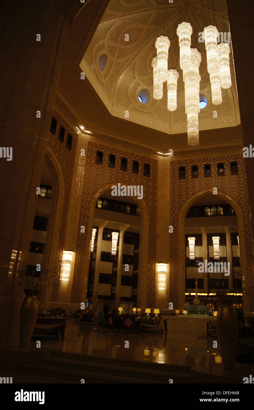 Zentralen Atrium des Al Bustan Palace, Oman Stockfoto