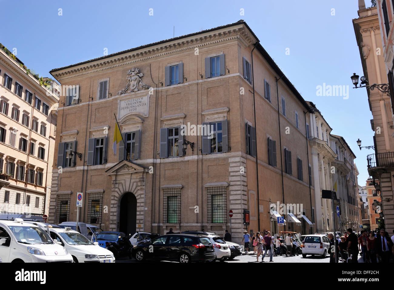 Italien, Rom, Palazzo di Propaganda Fide Stockfoto
