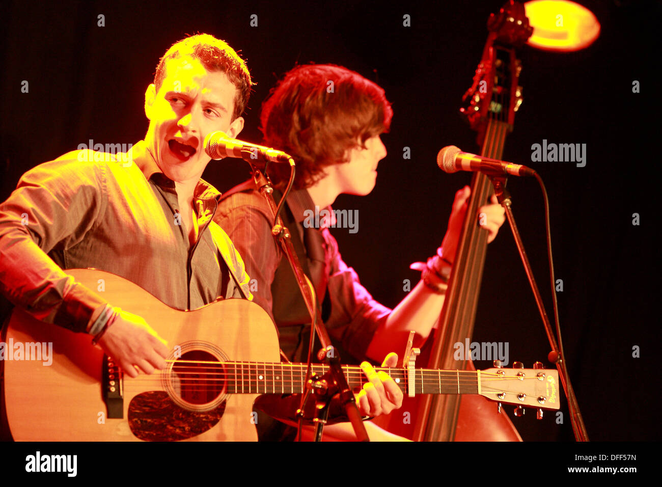 Aktion vom Didmarton Bluegrass Festival 2013 Stockfoto