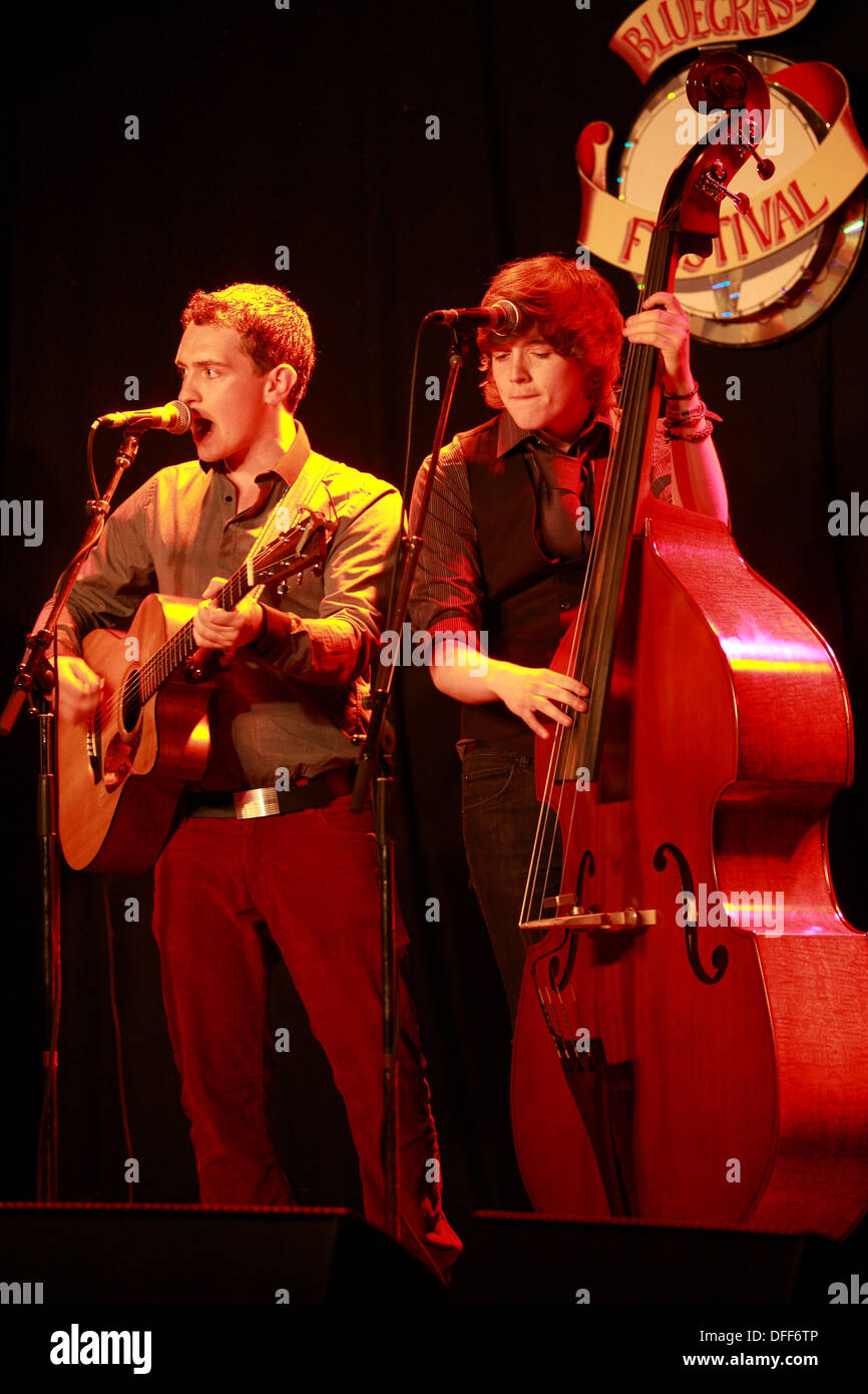 Aktion vom Didmarton Bluegrass Festival 2013 Stockfoto