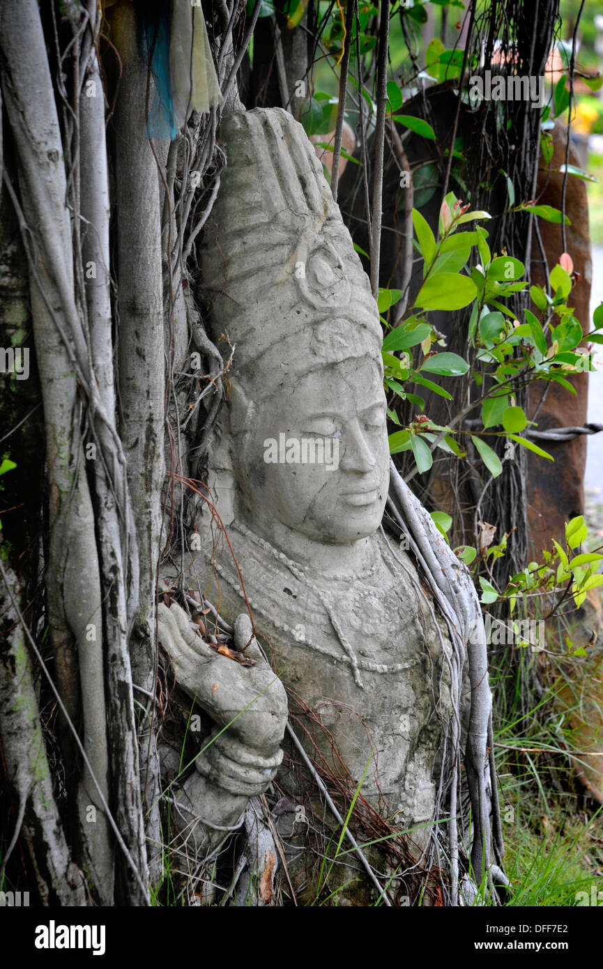 Gott Vishnu hindu-Gottheit Wundertätigkeit im alten Siam in der Nähe von Bangkok. Thailand. Stockfoto