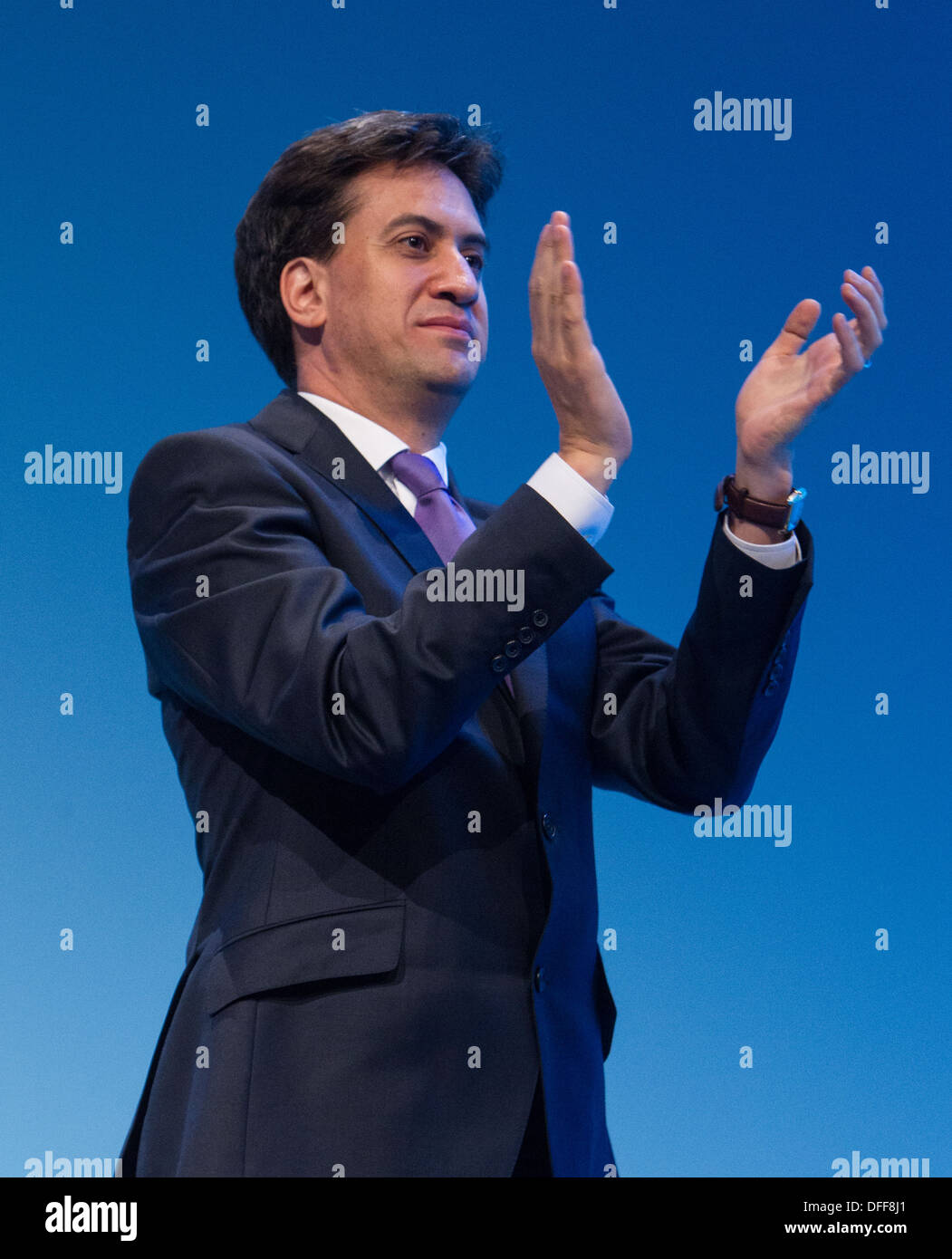 Ed Miliband auf der Labour-Partei-Konferenz in Brighton 2013 Stockfoto