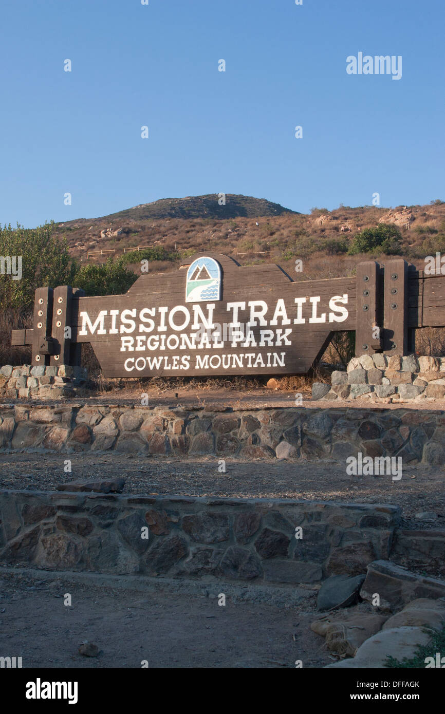 Mission Trails Regional Park, Cowles Berg, San Diego, CA. Stockfoto