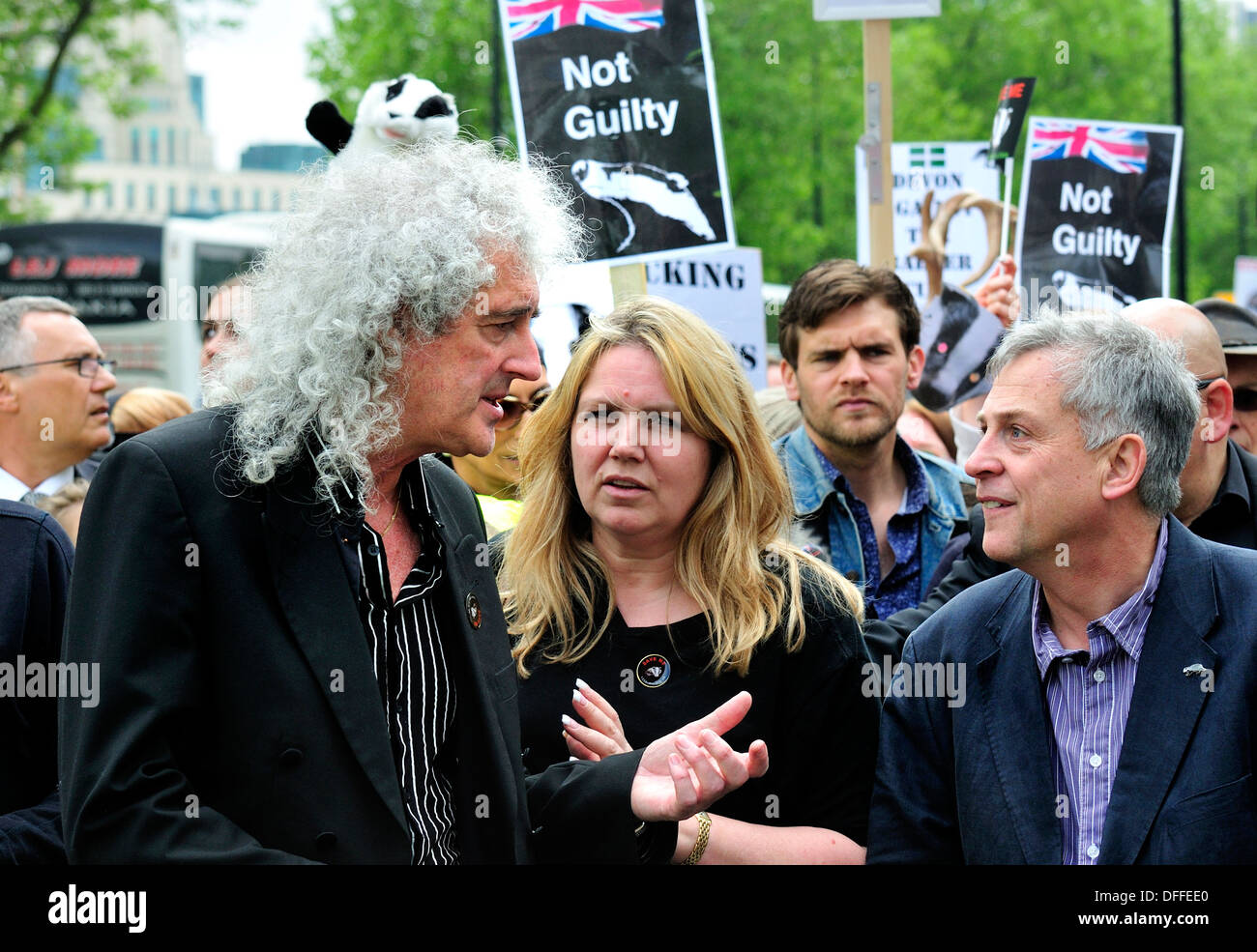 Nationalen März gegen the Badger zu Keulen, Samstag, 1. Juni 2013, durch die Tate Modern Gallery. Brian May Stockfoto