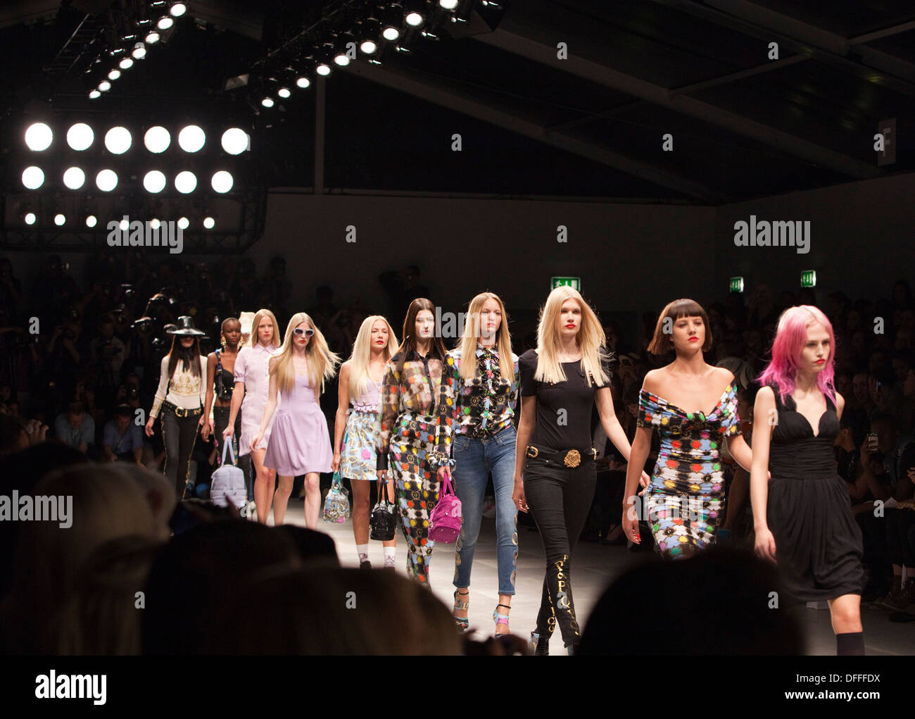 PPQ Modenschau während der London Fashion Week Stockfoto