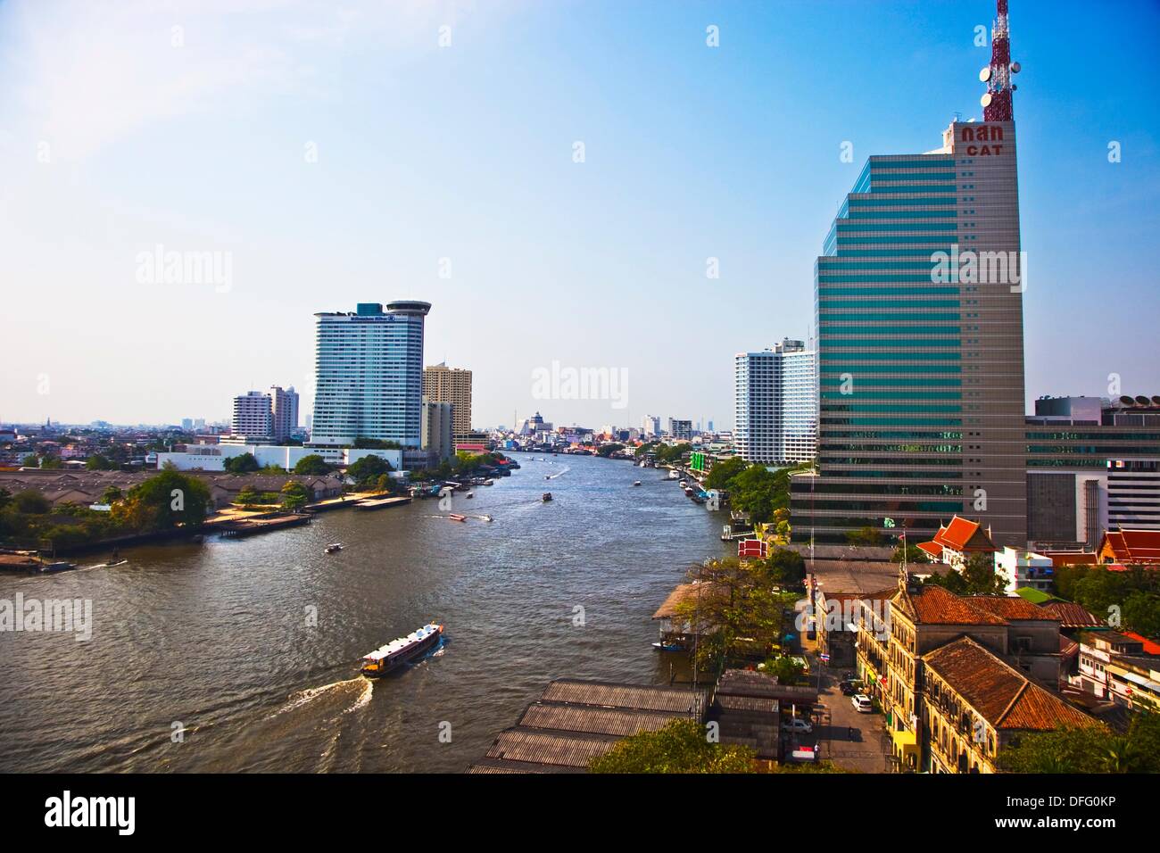 Mae Nam Chao Phraya Fluss Bangkok Thailand Asien Stockfotografie Alamy