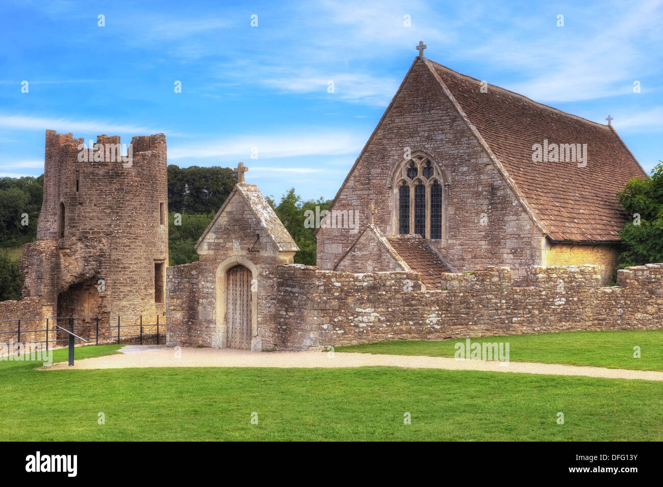 Farleigh Hungerford Castle, Somerset, England, Vereinigtes Königreich Stockfoto