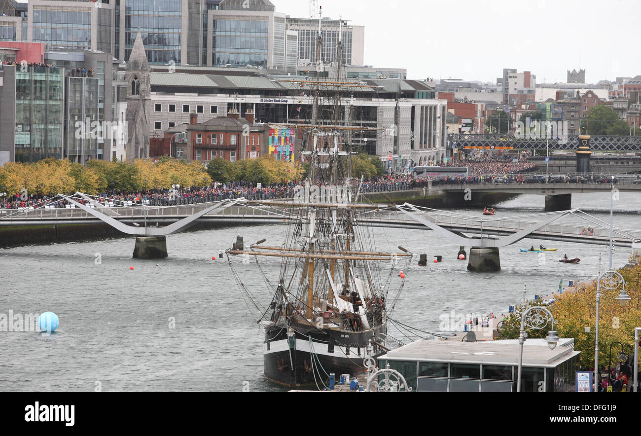 Fluss Liffey Dublin Irland Stockfoto