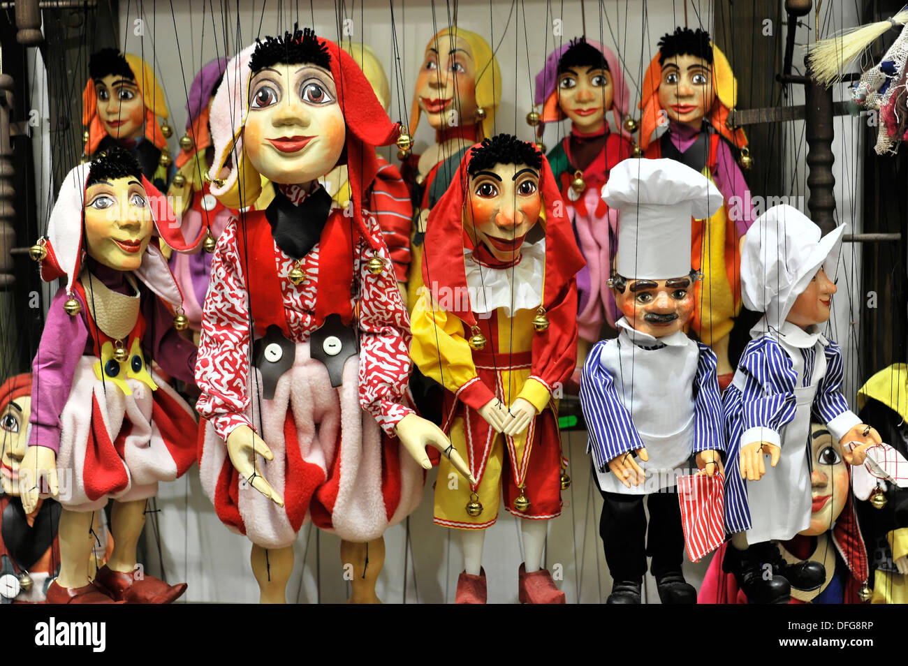 Tschechischen Marionetten, Prag, Tschechische Republik Stockfoto