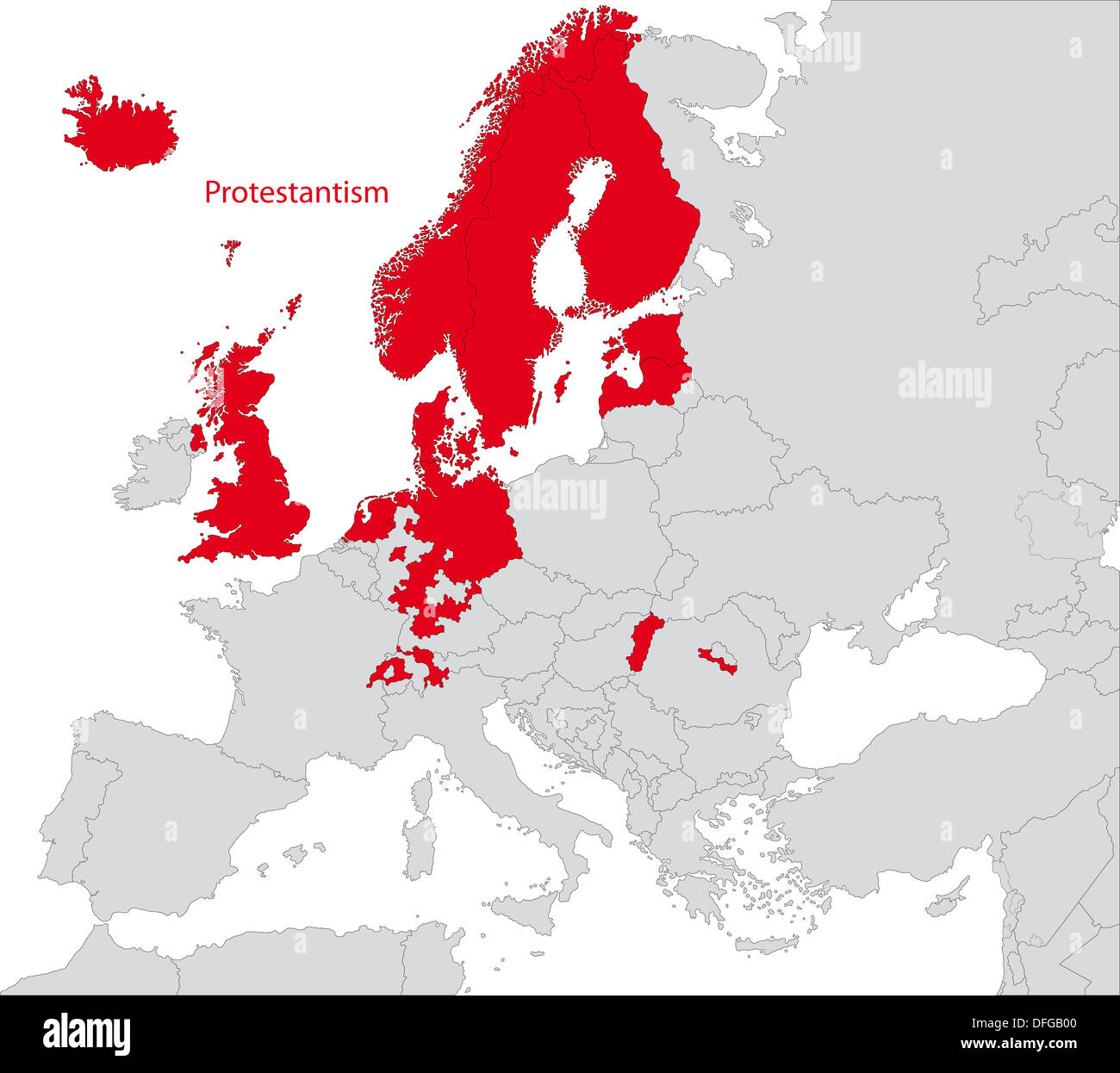 Protestantismus in Europa Stockfoto