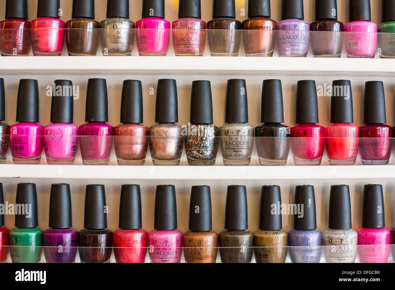 Nagellack Stockfoto