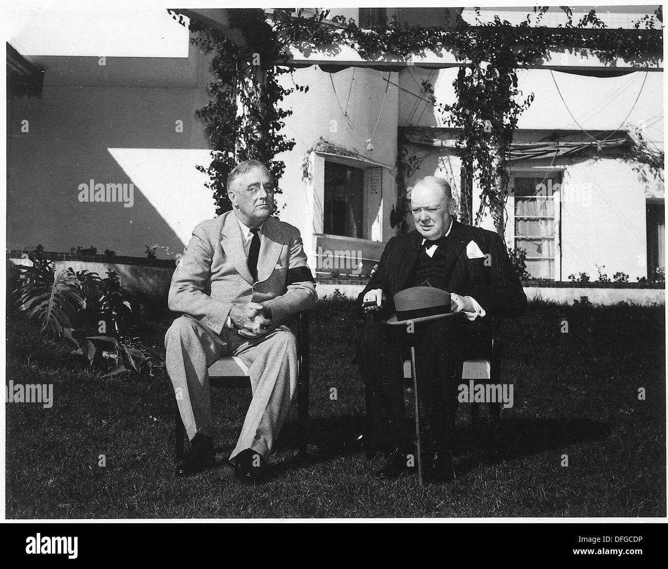 Roosevelt und Churchill in Casablanca 196749 Stockfoto