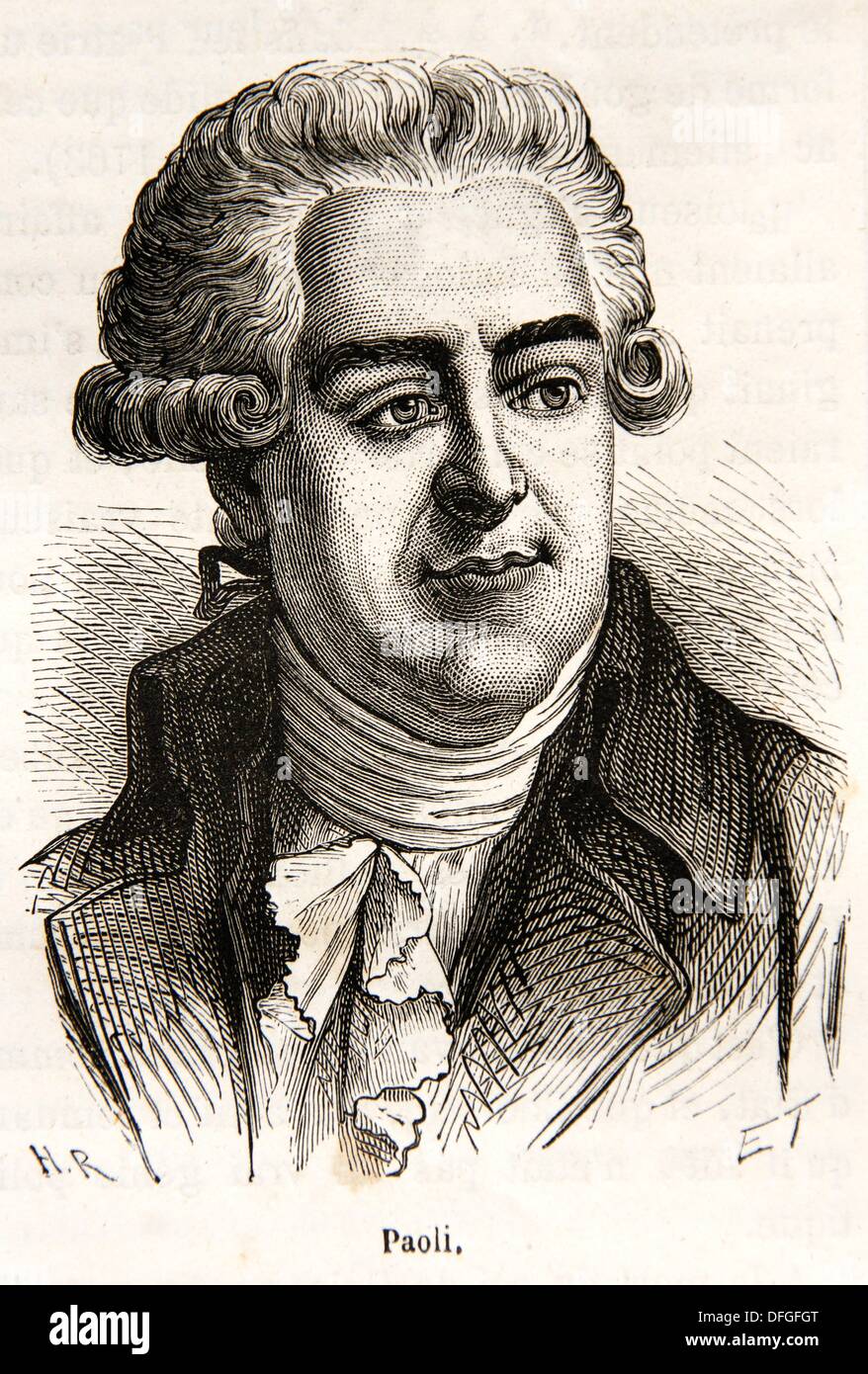 Pasquale paoli corsican patriot Fotos und Bildmaterial in hoher