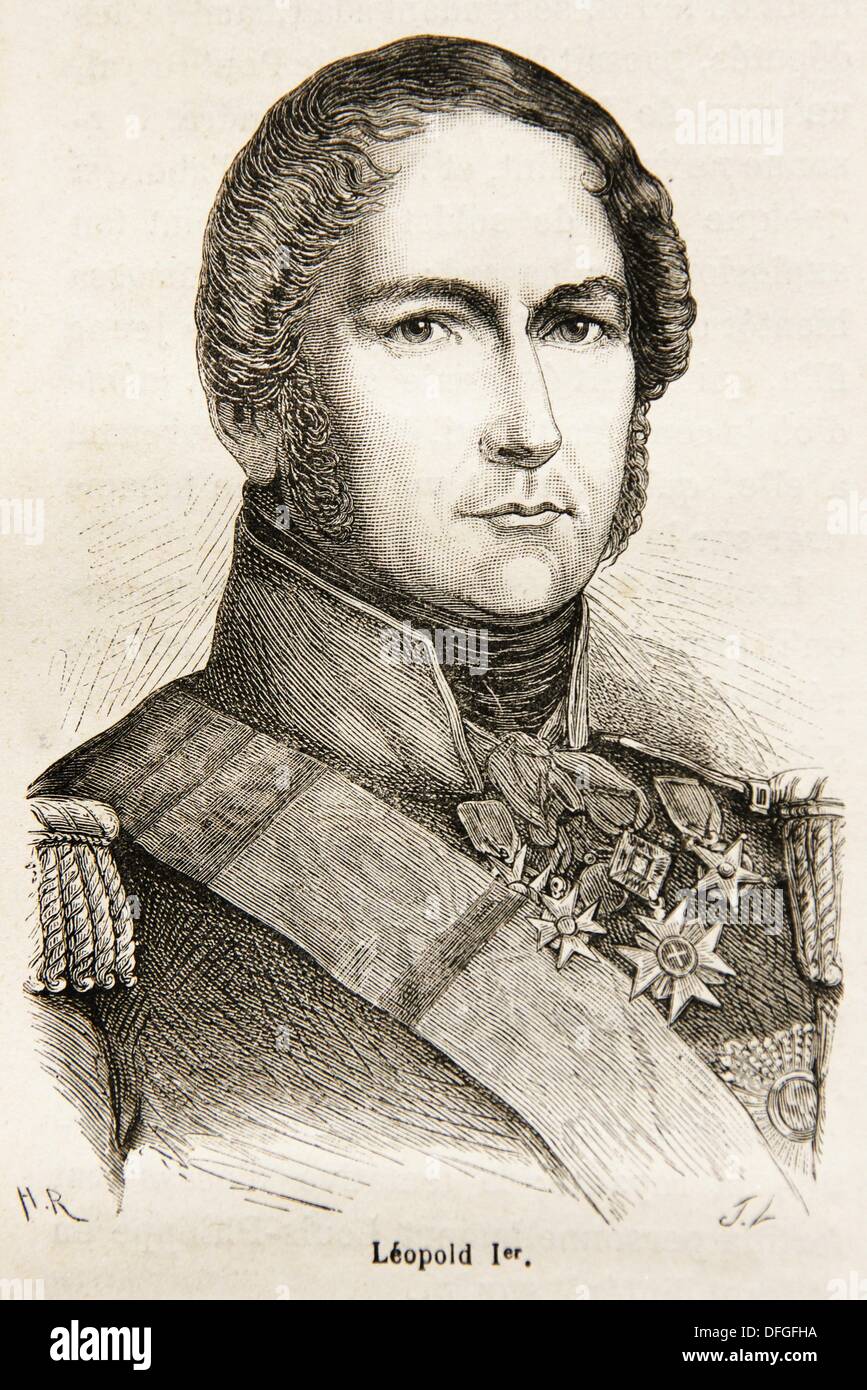 Belgien - Leopold i. Leopold George Christian Frederick Prinz von Sachsen-Coburg-Saalfeld, später Prinz von Sachsen-Coburg und Gotha, Stockfoto