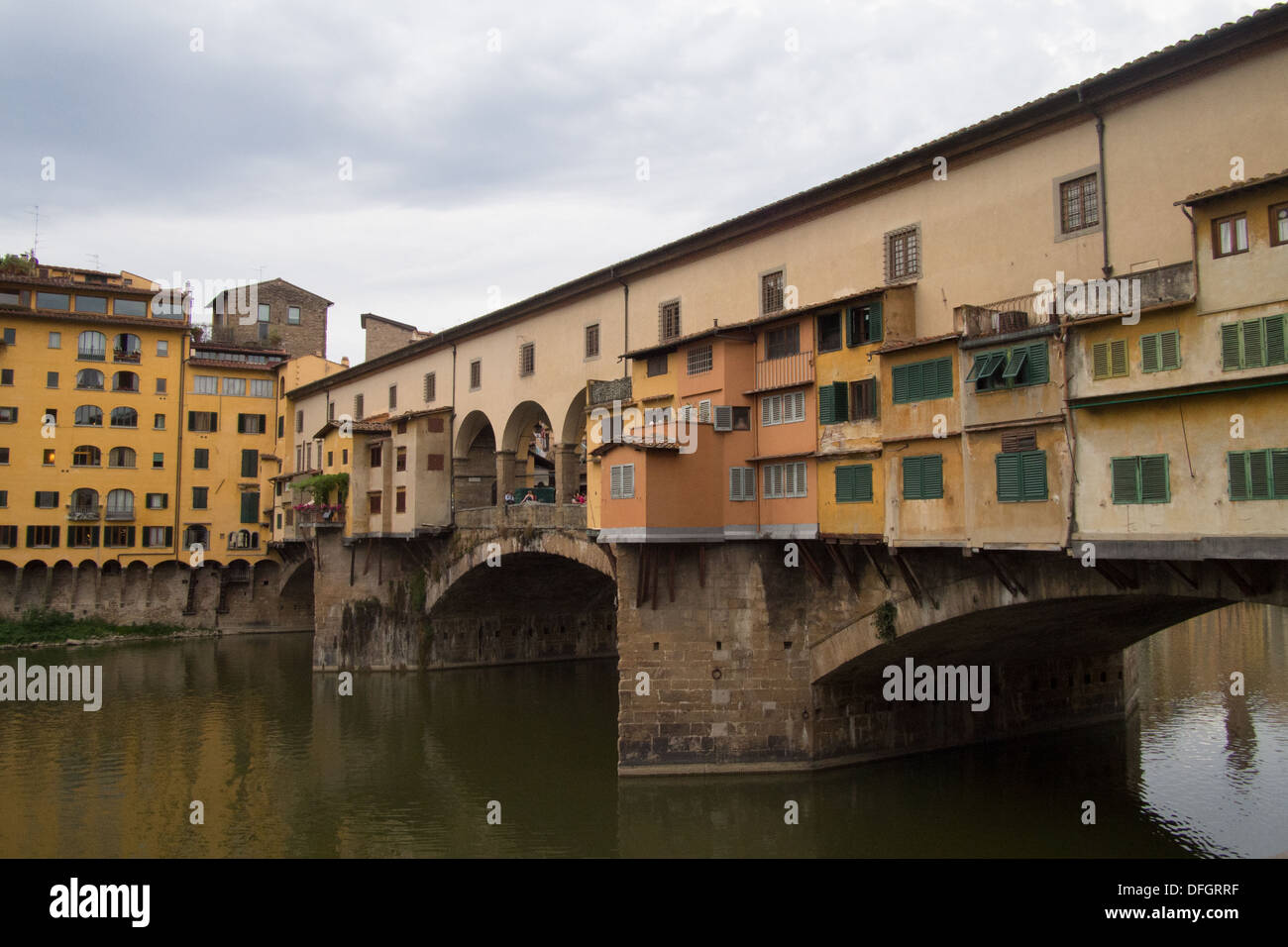 Brücke Ponte Vecchio, Florenz, Toskana, Italien Stockfoto