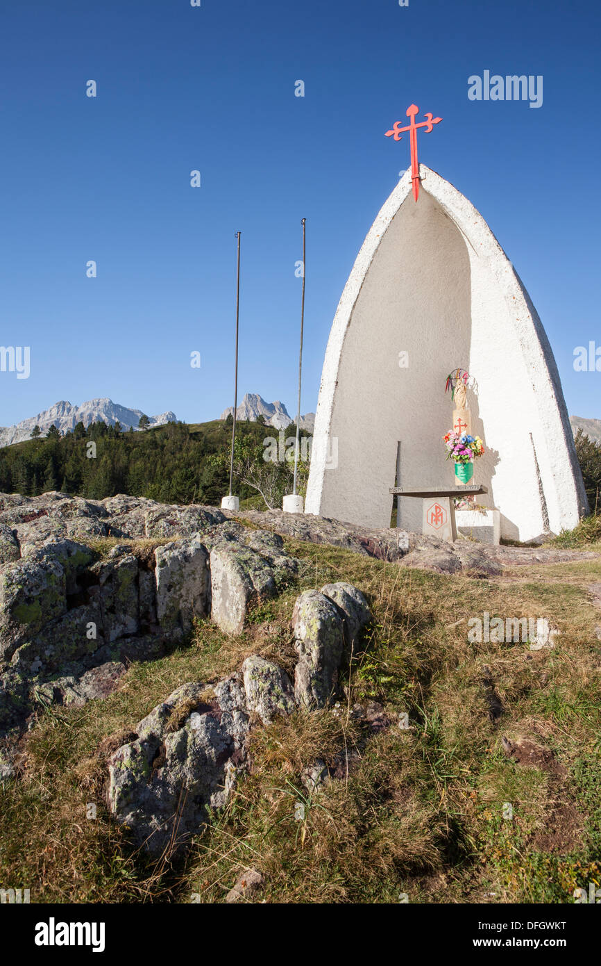 St. Jame Weg in Somport, Huesca, Spanien Stockfoto