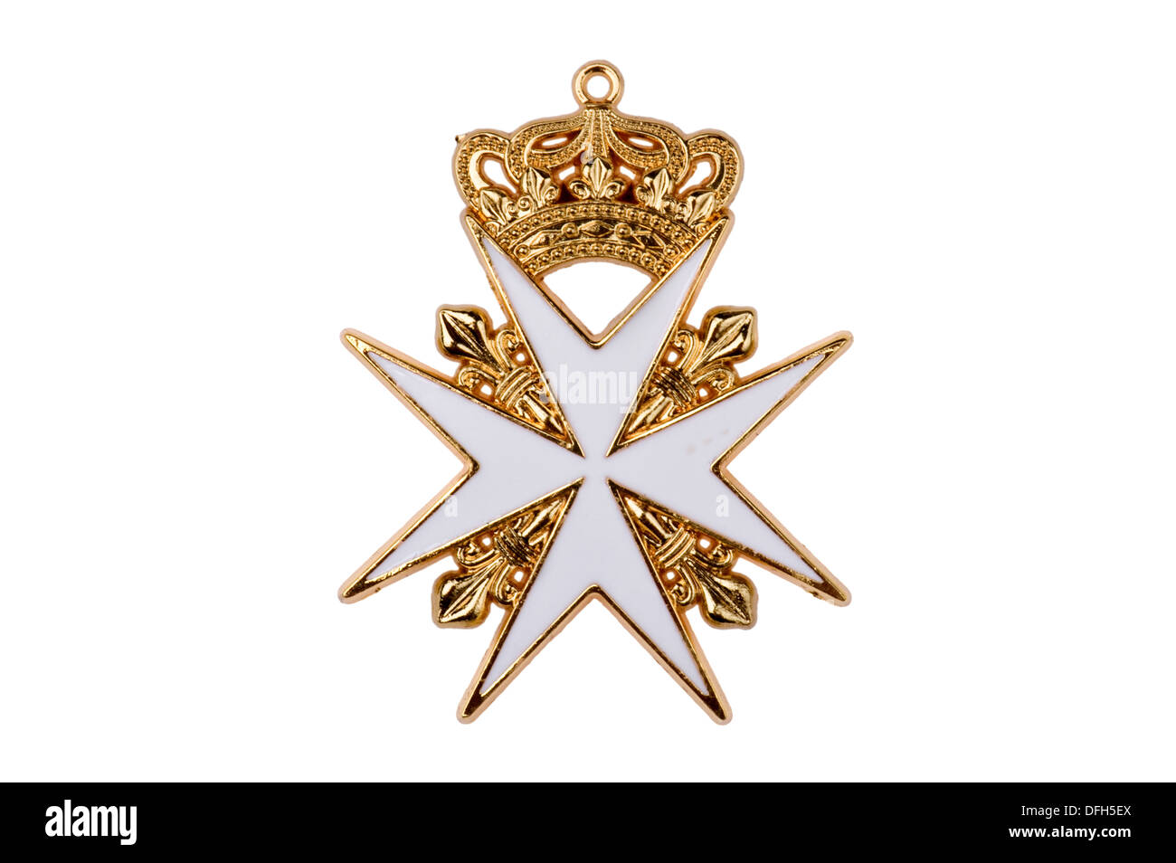 Auszeichnungen des russischen Reiches Abzeichen des Ordens St. Johannes von Jerusalem Stockfoto