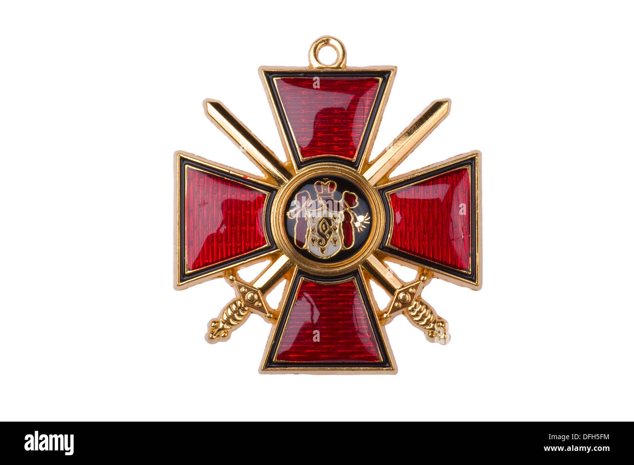 Auszeichnungen des russischen Reiches Abzeichen des Ordens des Heiligen Fürsten Wladimir Stockfoto