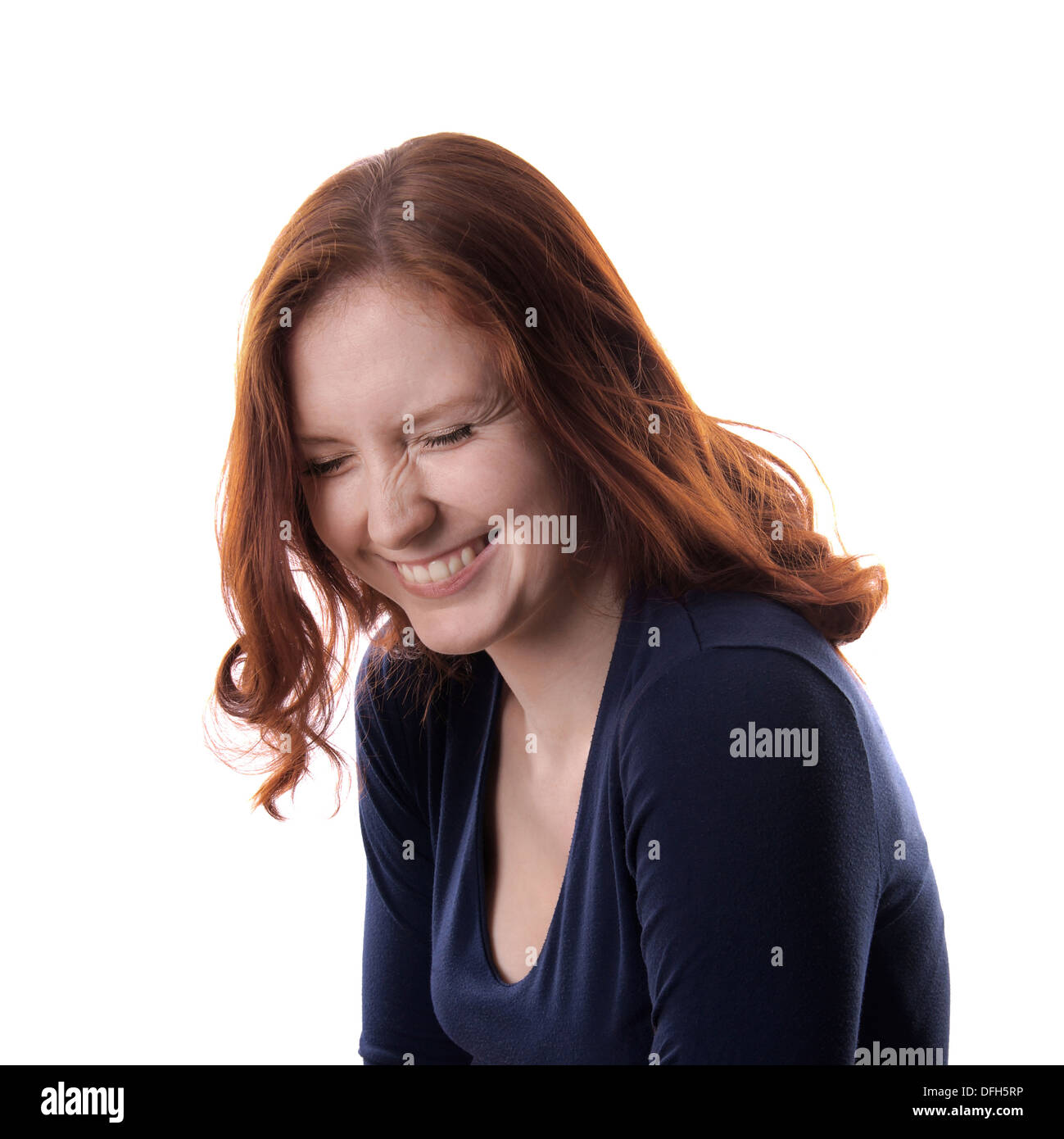 Lachende Frau Stockfoto