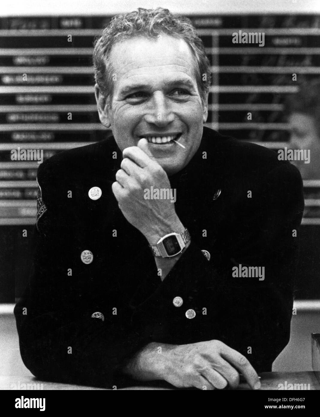 Paul Newman am Set des Films, Fort Apache, der Bronx, 1980 Stockfoto