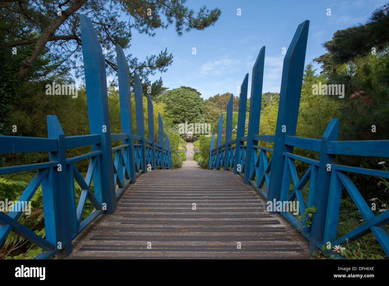 Abtei Gärten Tresco Insel Paradies, Isles of Scilly, Cornwall, UK Stockfoto