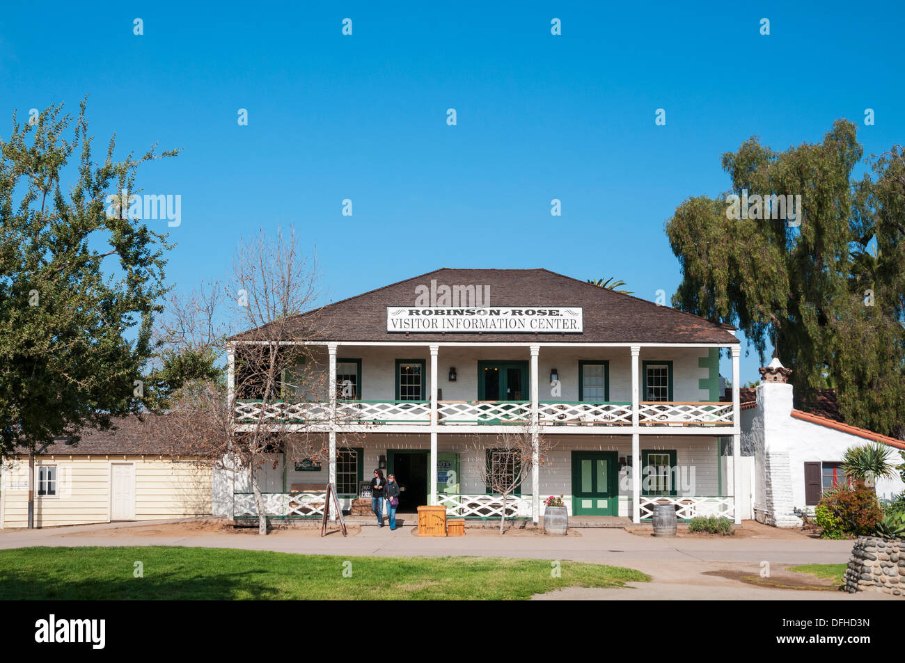 Kalifornien, Old Town San Diego State Historic Park, Robinson-Rose Haus erbaut 1853, Visitor Information Center Stockfoto