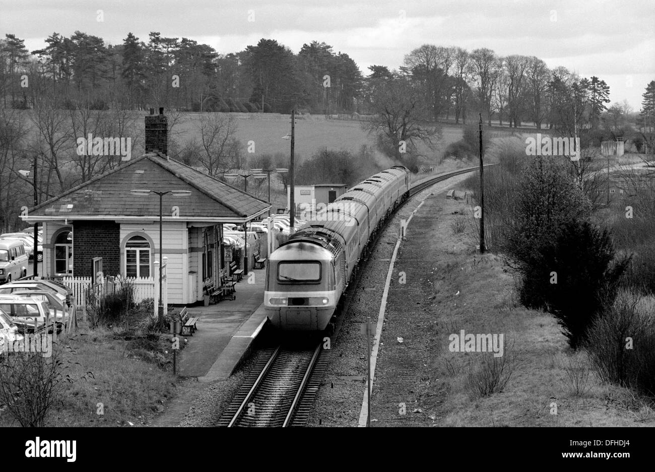 Inter-City High Speed Train Haltestelle Charlbury 1987 Stockfoto