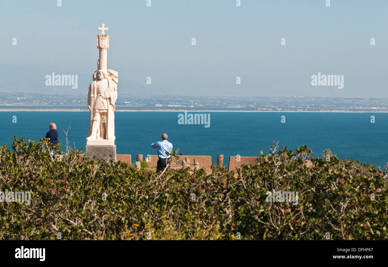 Kalifornien, San Diego, Cabrillo National Monument, Statue von Juan Rodriguez Cabrillo Stockfoto