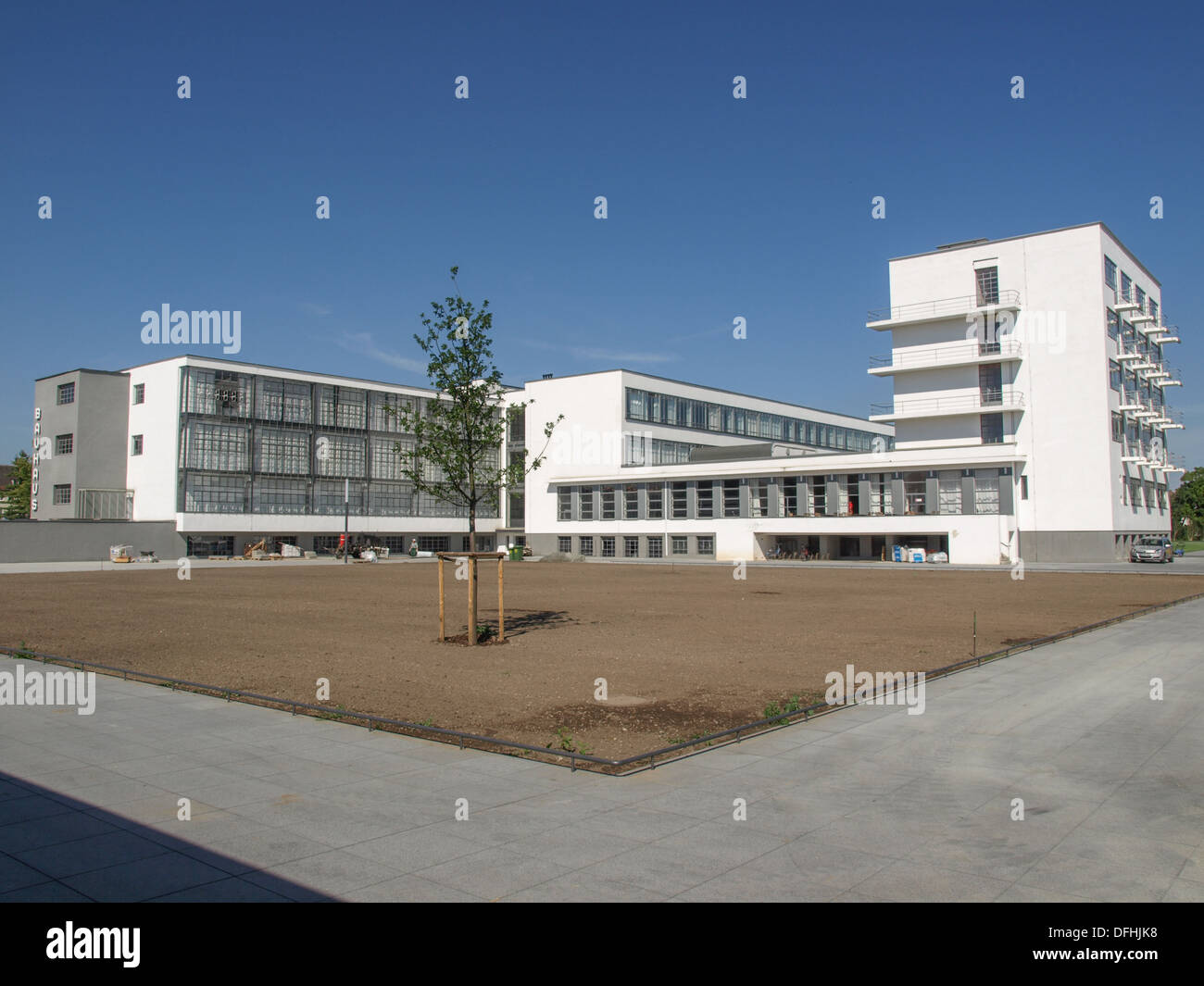 Das Bauhausgebäude in Dessau Deutschland Stockfoto