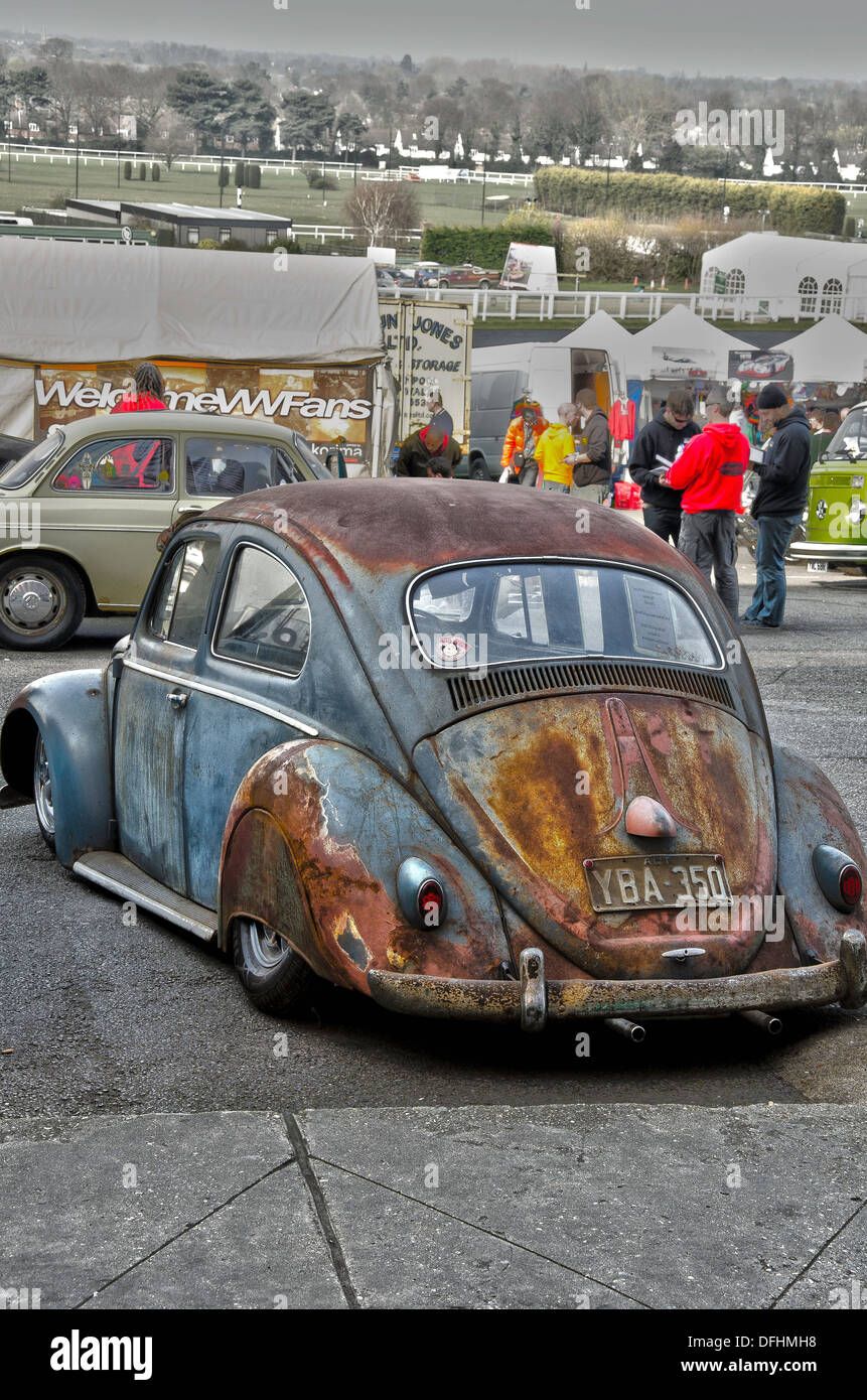 VW Käfer Auto in HDR Stockfoto