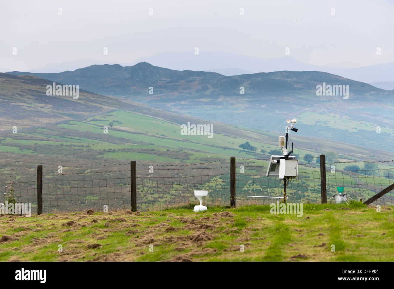 Wetterstation Instrumente wenig Mell fiel Seenplatte Cumbria Stockfoto