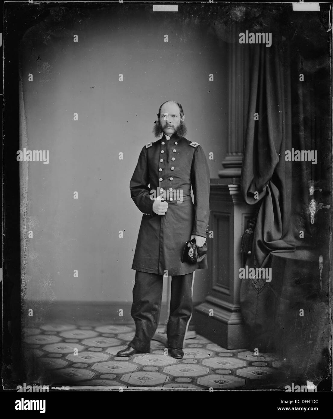 Ein Porträt von General Samuel S. Carroll, einem bedeutenden Militärführer, der für seinen Dienst während einer zentralen Ära der amerikanischen Geschichte bekannt ist. Stockfoto