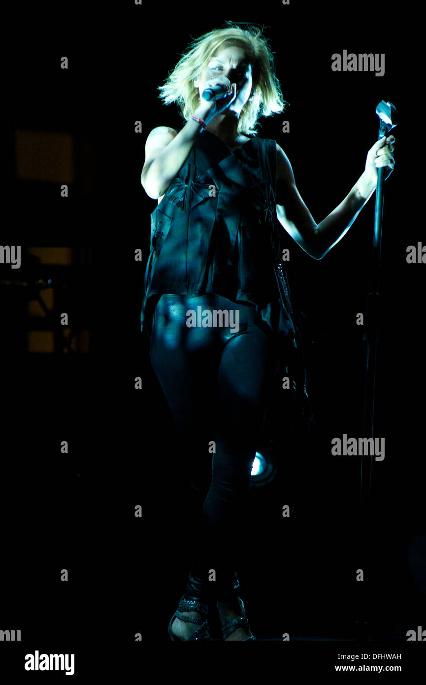 Irene Grandi live in Concert - Novara 2010 Italien Stockfoto