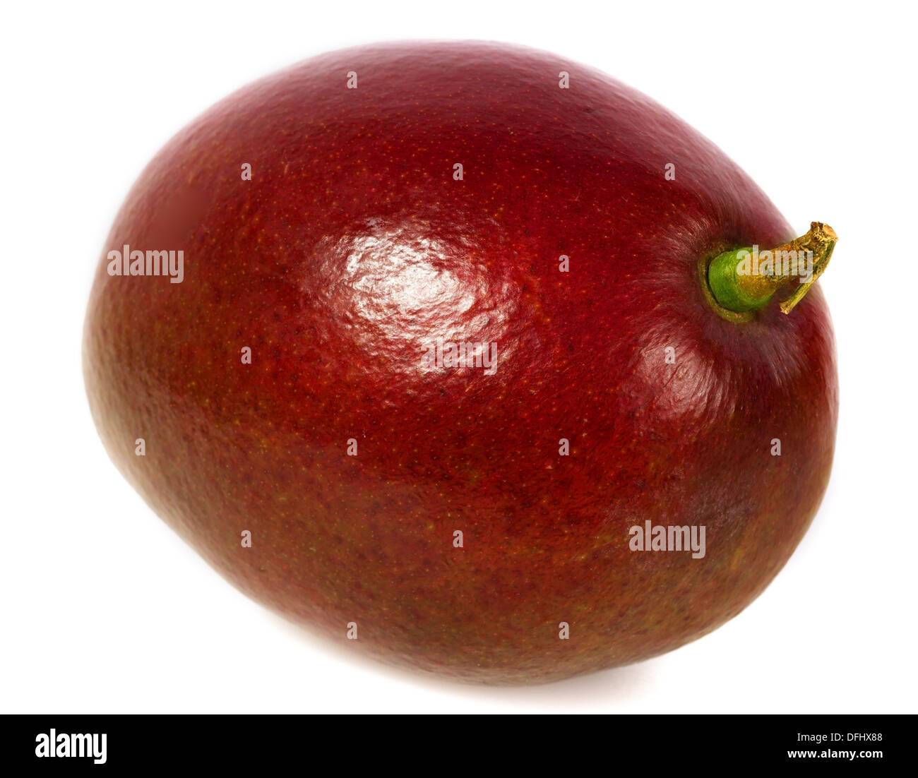 Mango-Frucht isoliert auf weißem Hintergrund Stockfoto