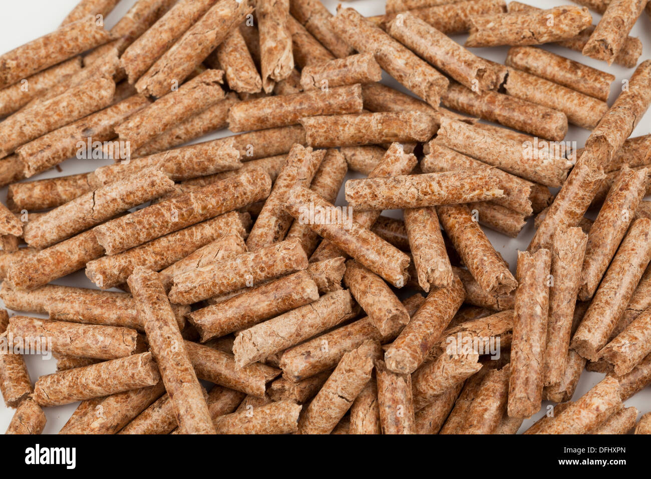 Holz-pellets Stockfoto