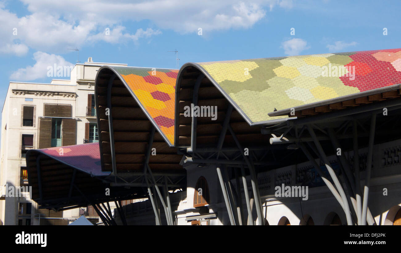 Santa Caterina Markt, Barcelona, Spanien Stockfoto