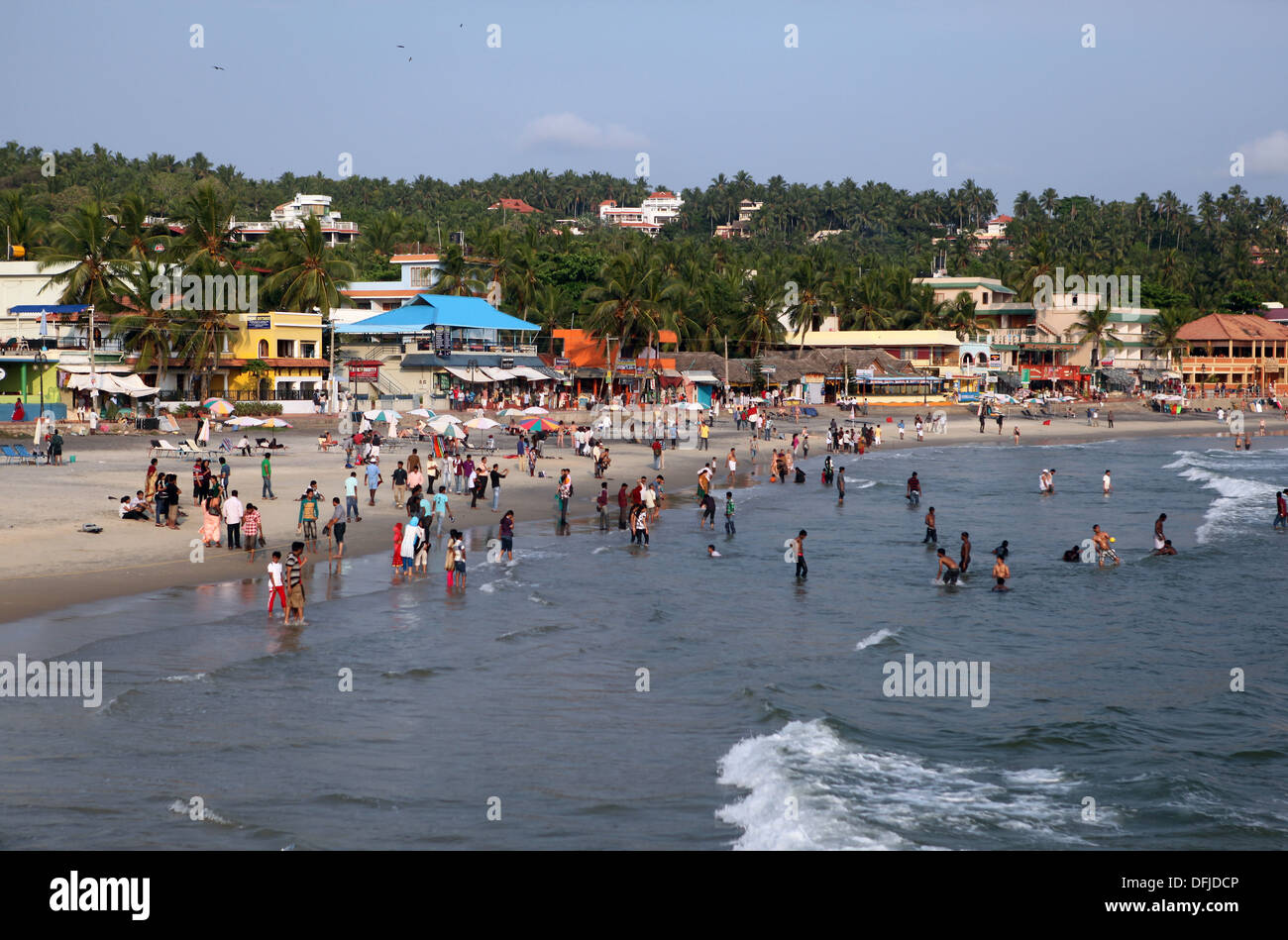 Kovalam, Lighthouse Beach, Malabarian Küste, Malabar, Kerala, Indien, Asien Stockfoto