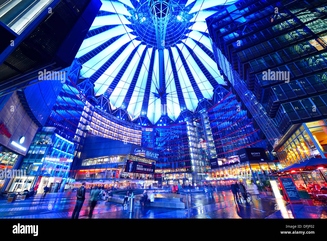 Sony Center in Berlin, Deutschland. Stockfoto