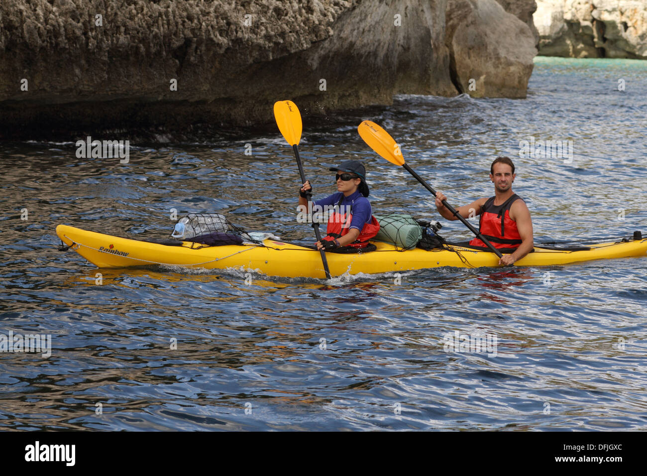 Ocean kayak Stockfoto